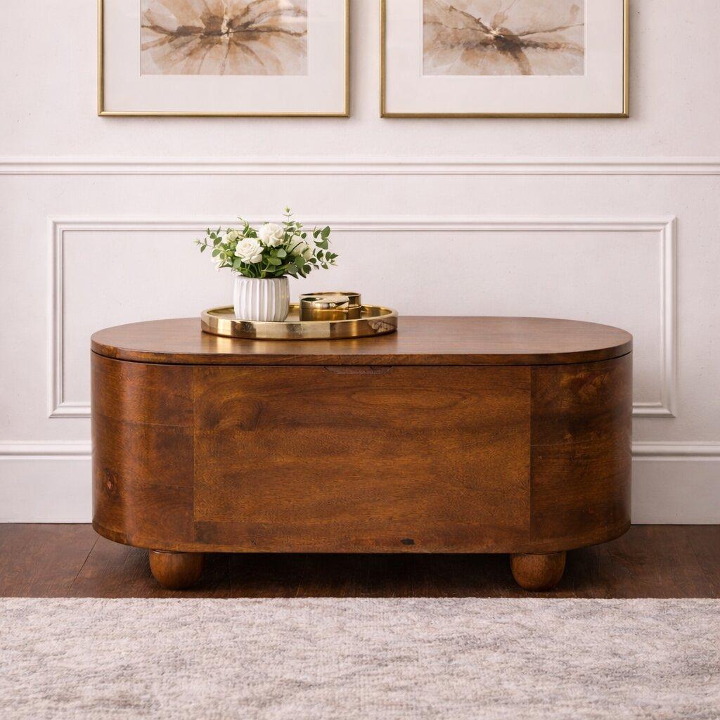 31" Brown Solid Wood Standing Desk With 15 Homeroots Office