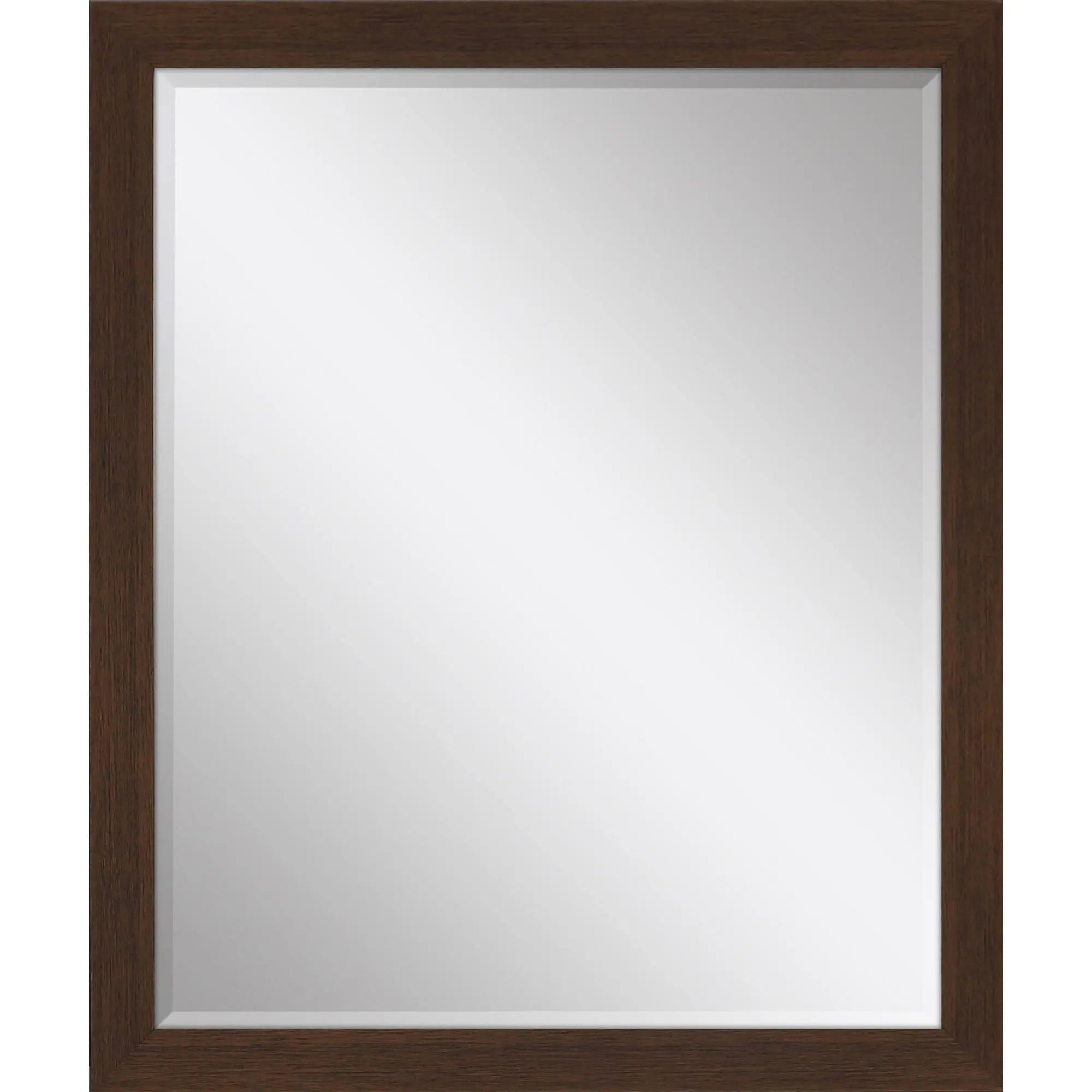 31" Dark Brown Framed Accent Mirror Homeroots Bed & Bath