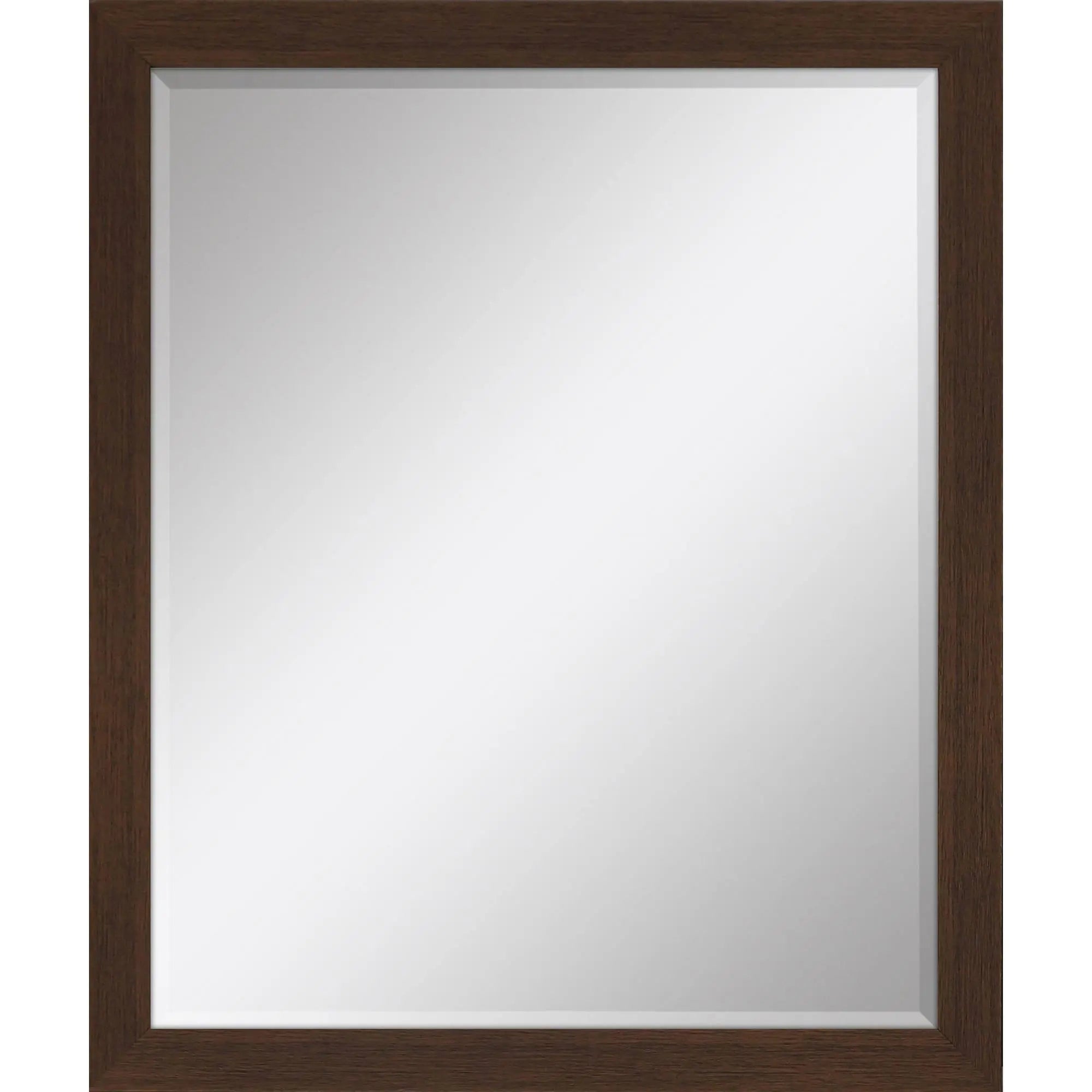 31" Dark Brown Framed Accent Mirror Homeroots Bed & Bath