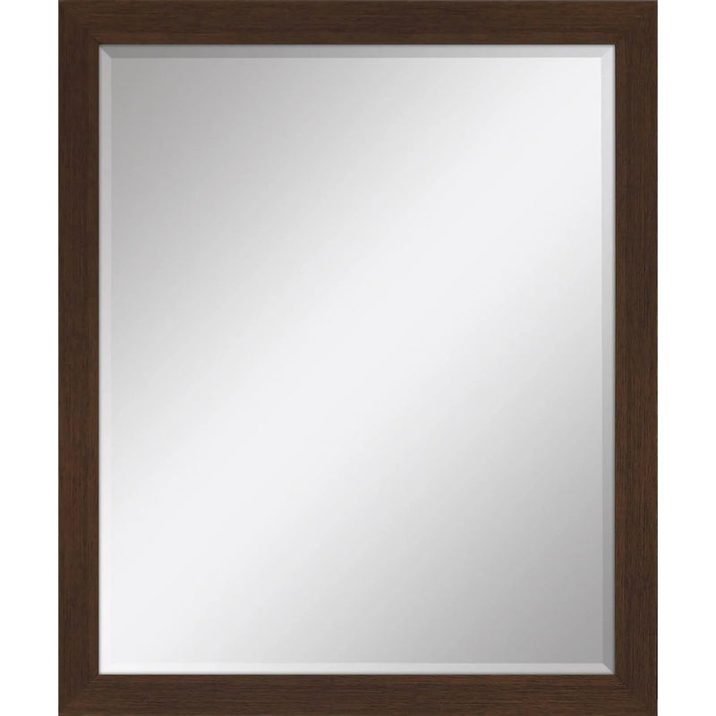 31" Dark Brown Framed Accent Mirror Homeroots Bed & Bath