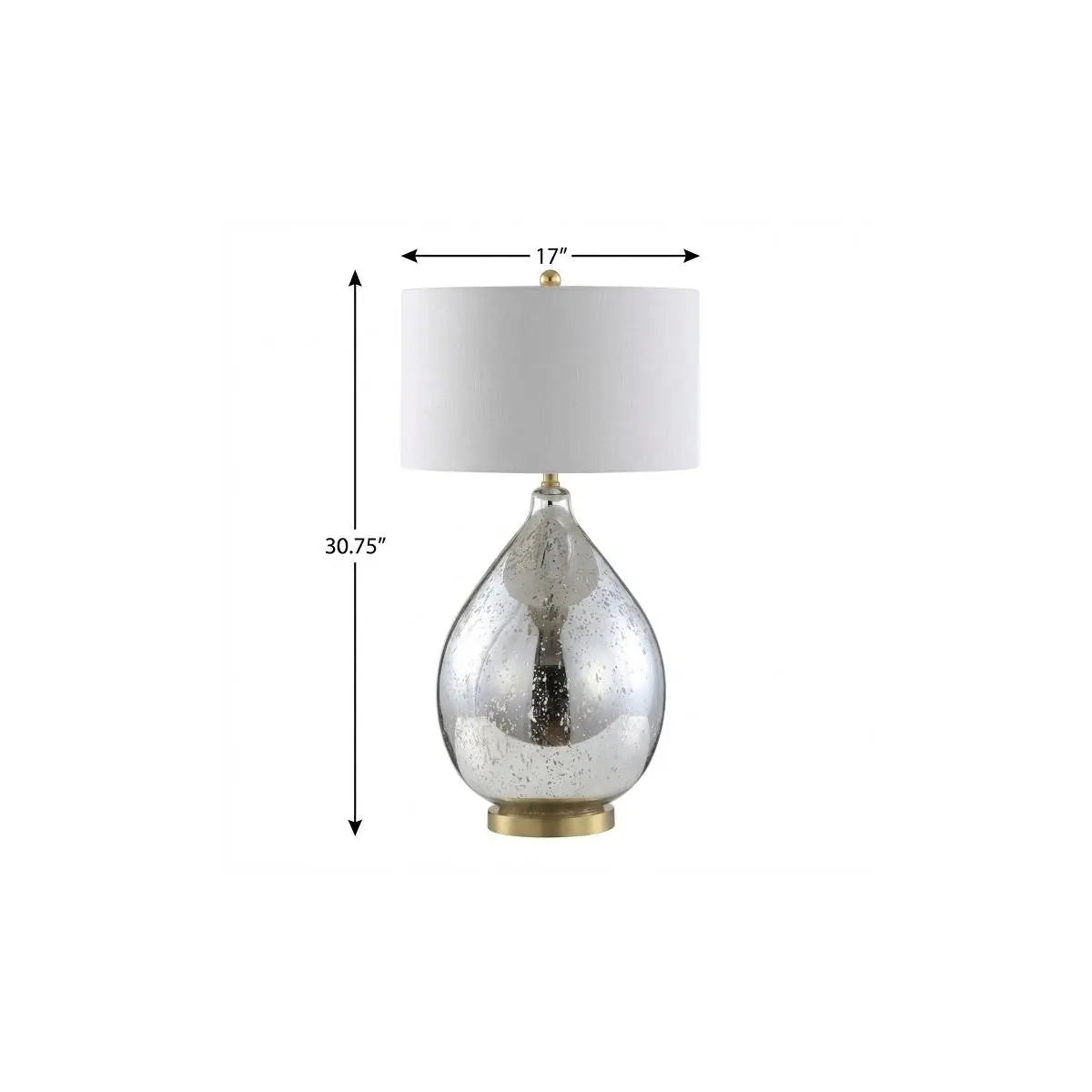31" Gold Novelty Table Lamp With Globe Shade Homeroots Lighting