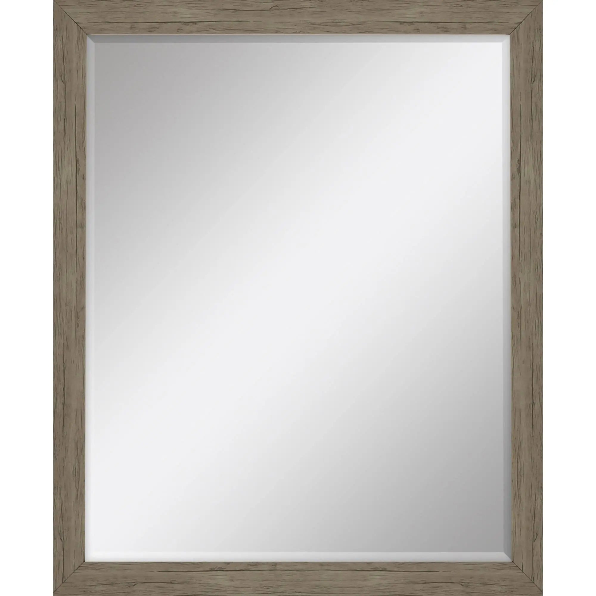 31" Light Brown Framed Accent Mirror Homeroots Bed & Bath