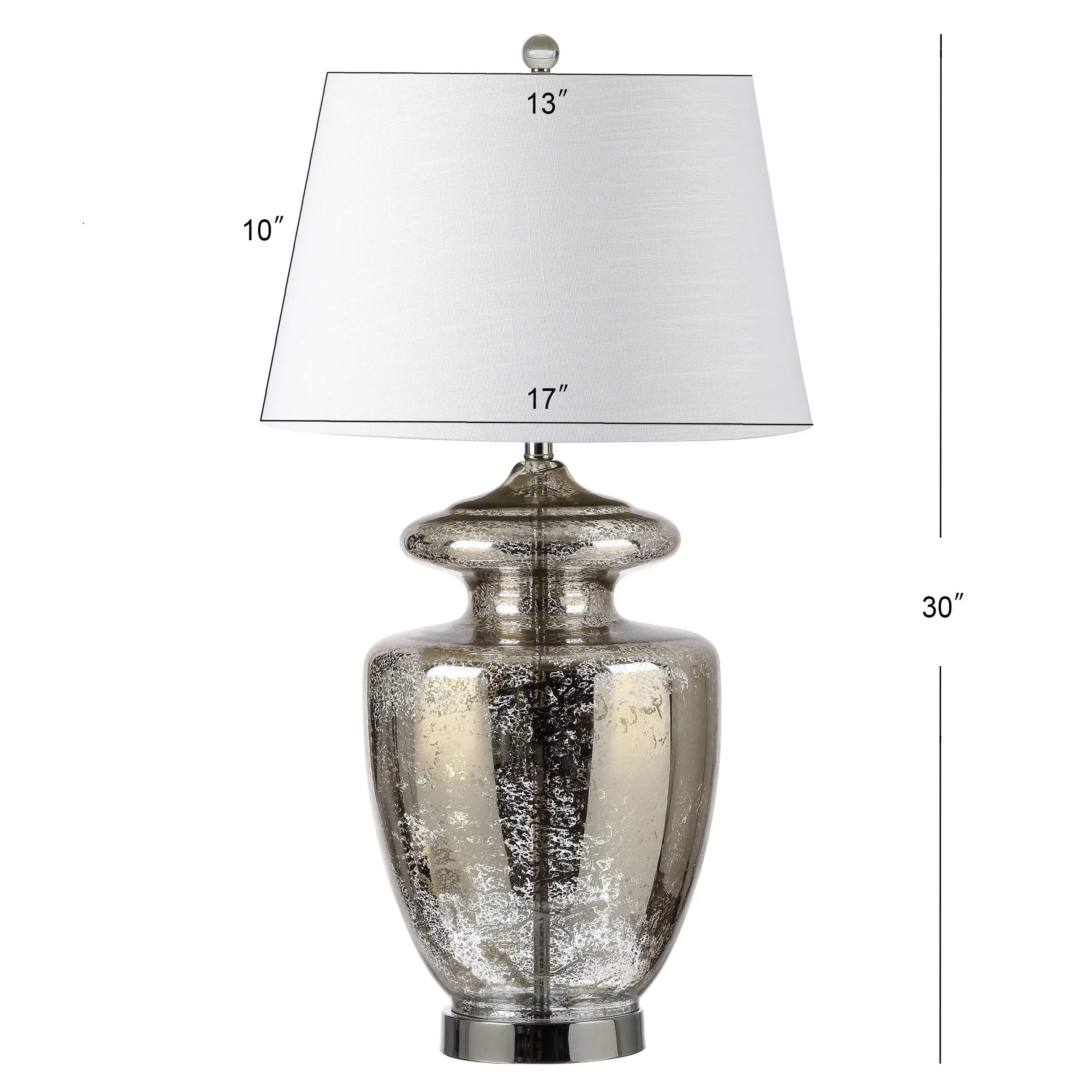 31" Silver Novelty Table Lamp With Drum Shade Homeroots Lighting