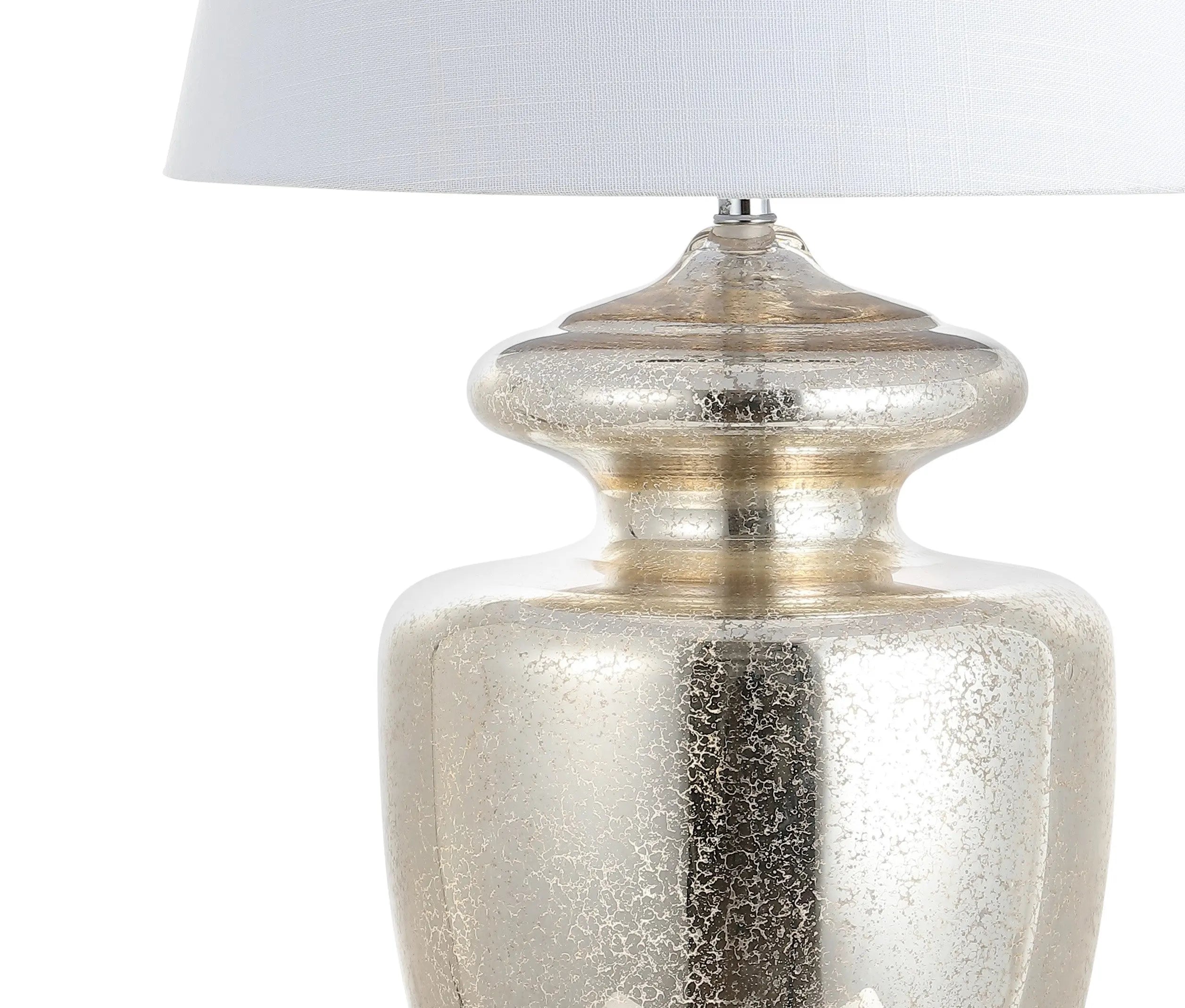 31" Silver Novelty Table Lamp With Drum Shade Homeroots Lighting