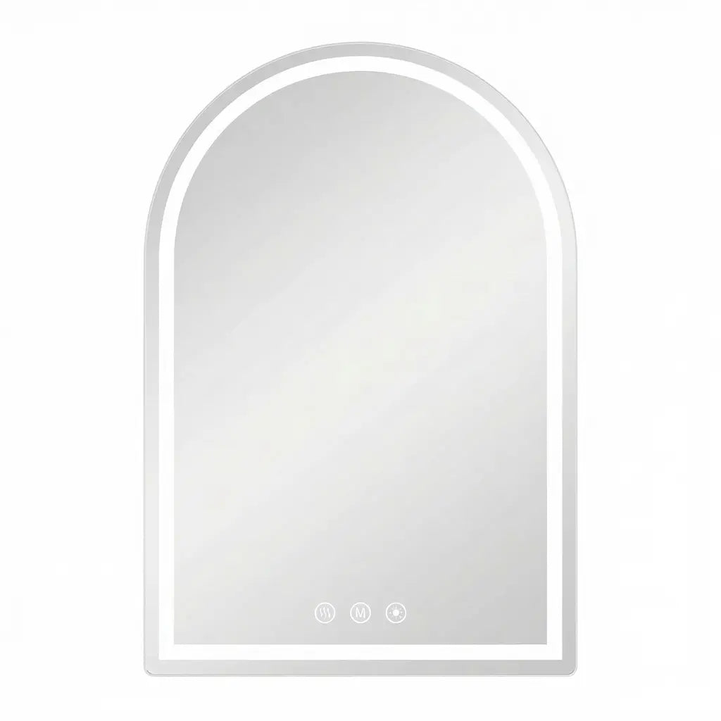 32" Arch Lighted Frameless Bathroom Vanity Mirror Homeroots Bed & Bath