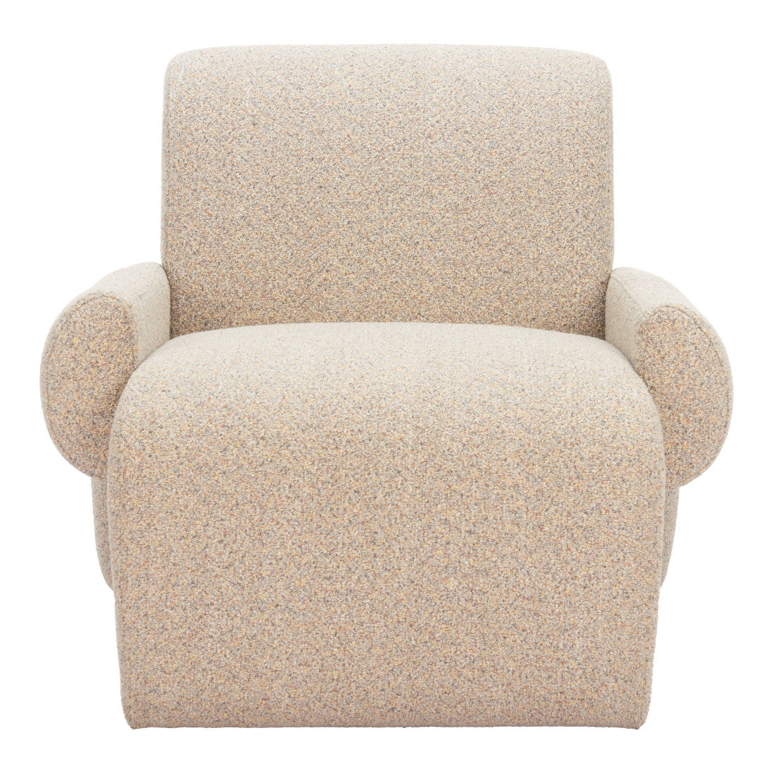 32" Beige Upholstered Arm Chair Homeroots Living Room