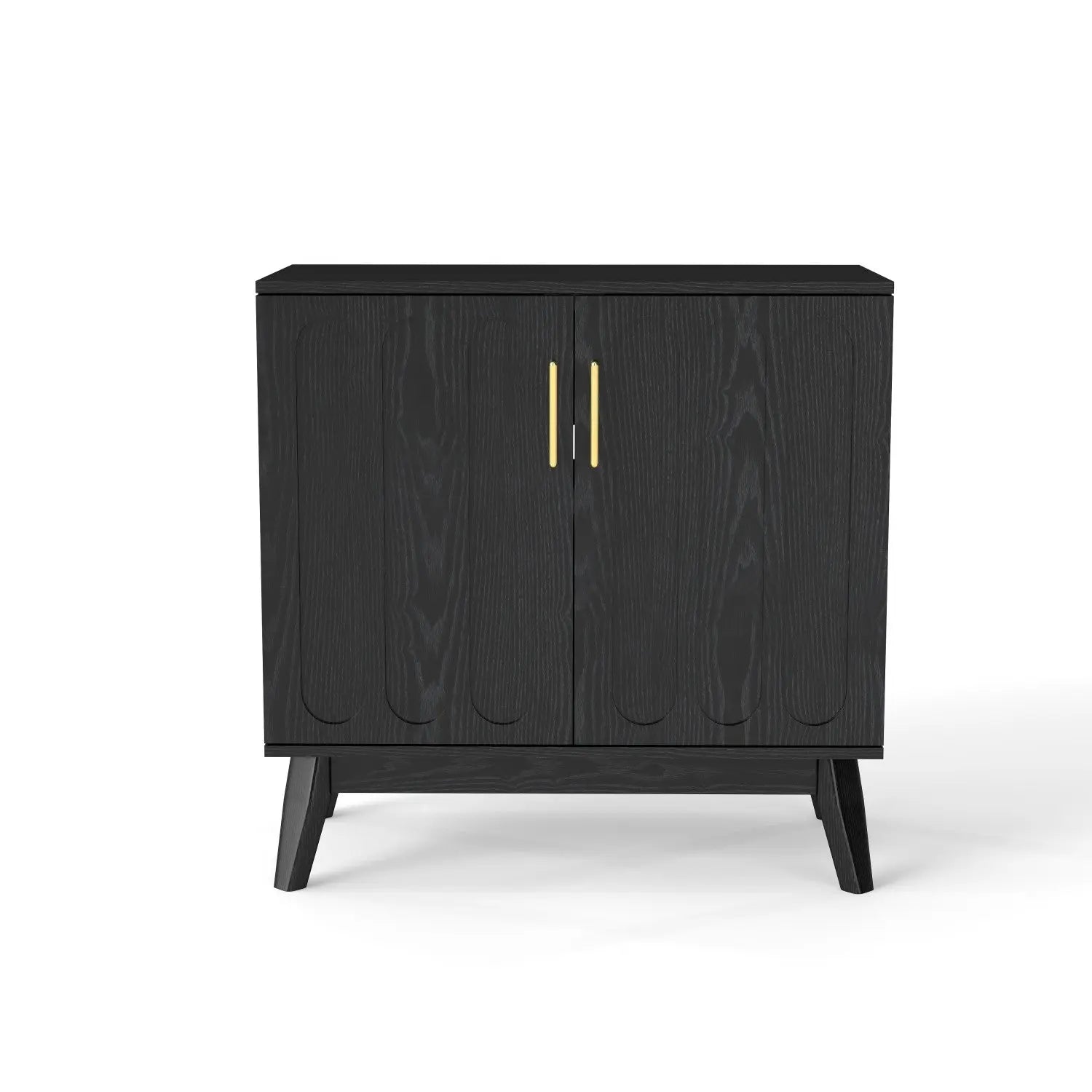 32" Black Wood Accent Cabinet Homeroots