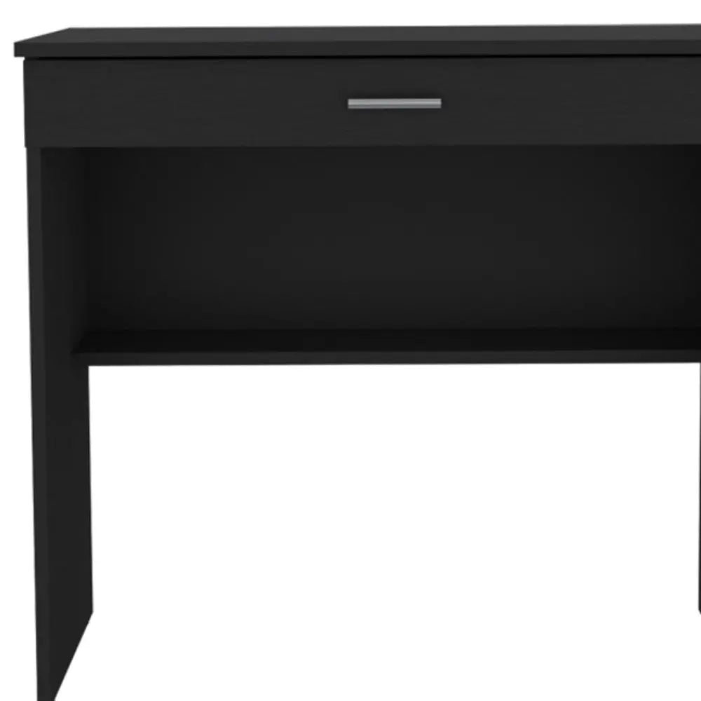 32" Black Wood Computer Desk With Drawer Homeroots Office