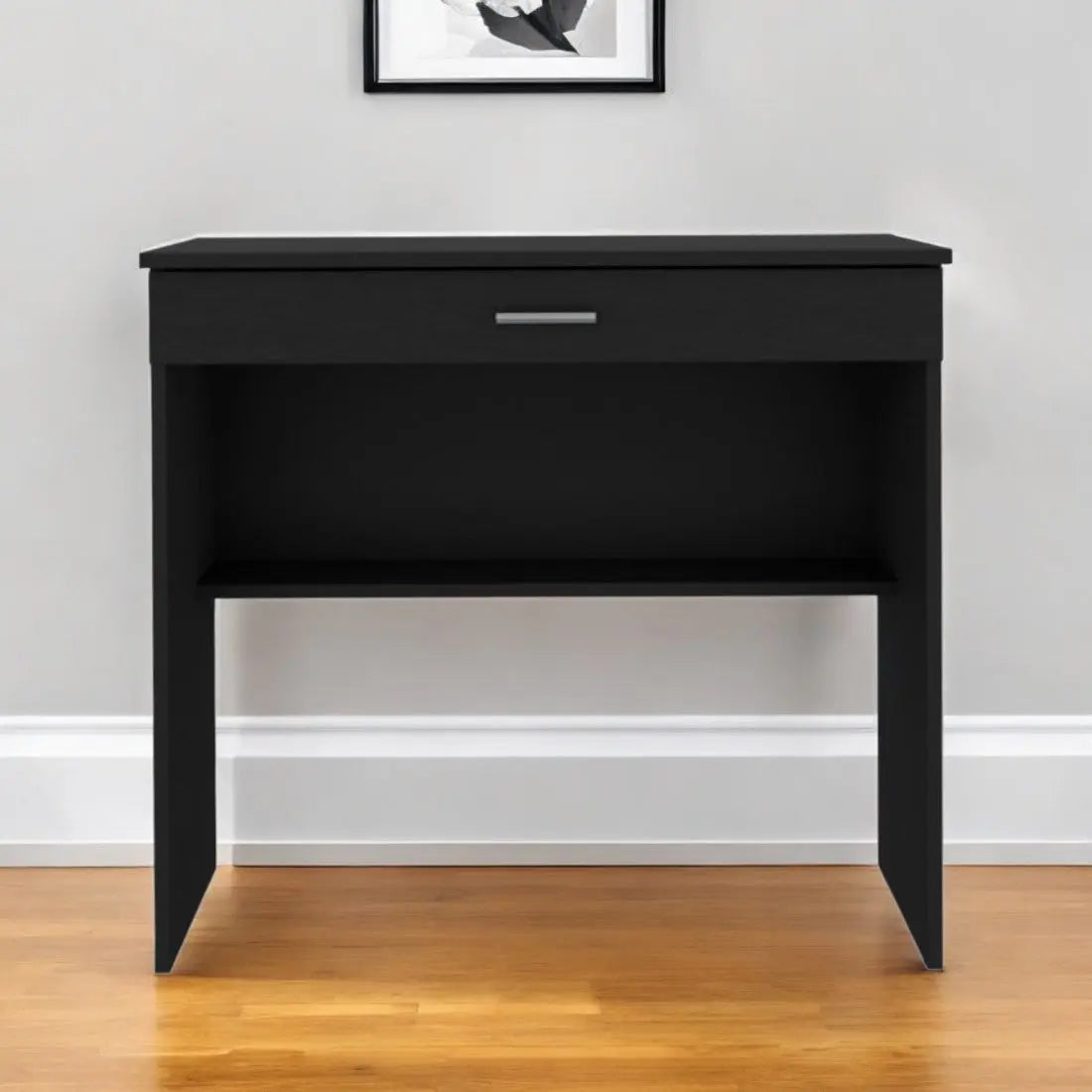 32" Black Wood Computer Desk With Drawer Homeroots Office