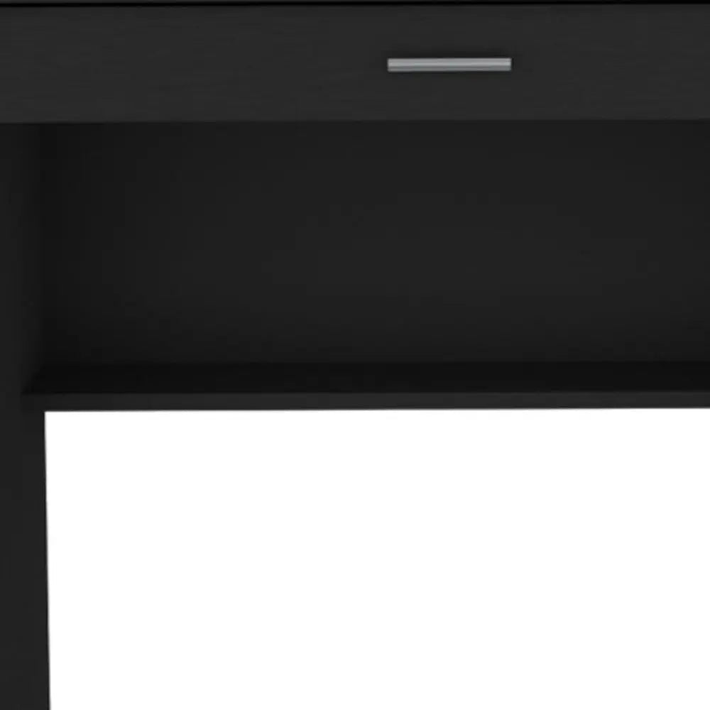32" Black Wood Computer Desk With Drawer Homeroots Office
