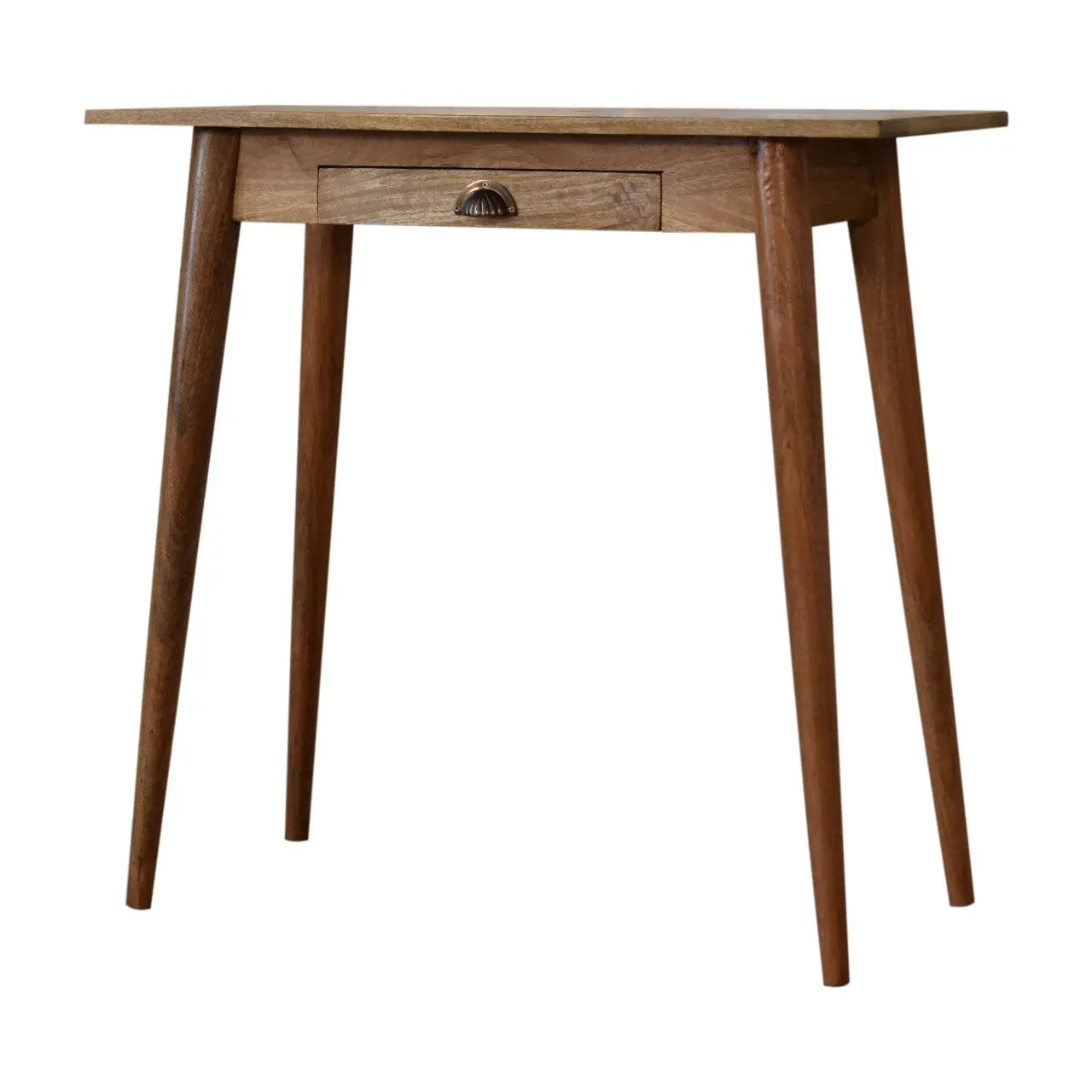 32" Brown Solid Wood Writing Desk Homeroots Office