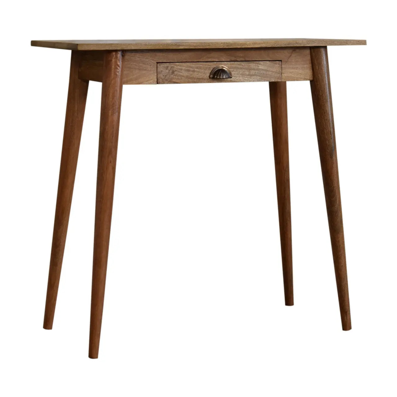 32" Brown Solid Wood Writing Desk Homeroots Office