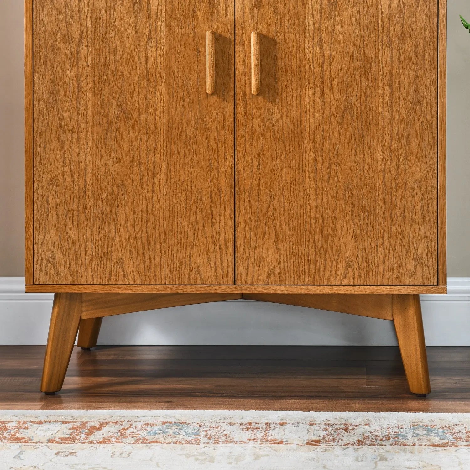 32" Brown Wood Accent Cabinet Homeroots Kitchen & Dining