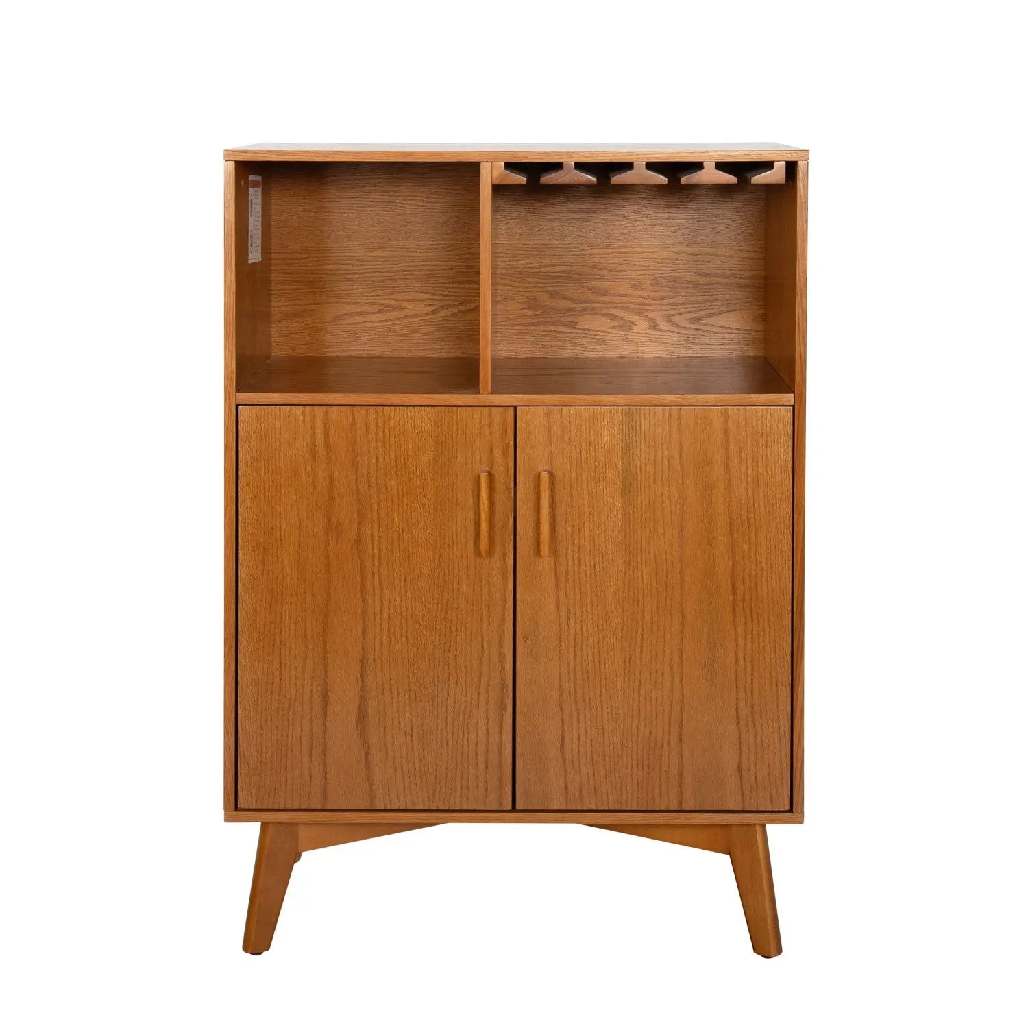 32" Brown Wood Accent Cabinet Homeroots Kitchen & Dining