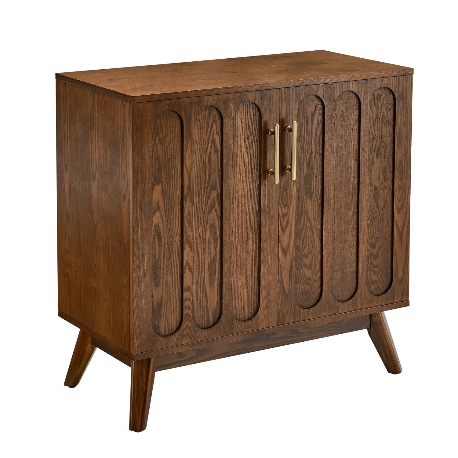 32" Brown Wood Accent Cabinet Homeroots Kitchen & Dining