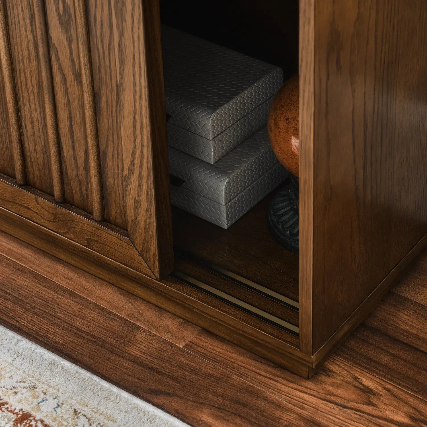 32" Brown Wood Accent Cabinet Homeroots Kitchen & Dining