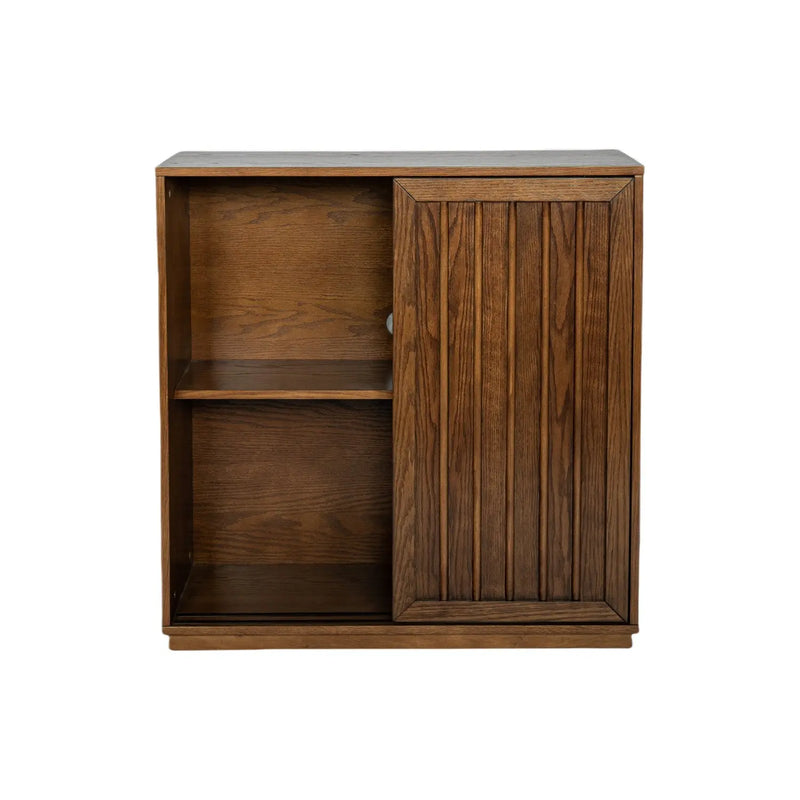 32" Brown Wood Accent Cabinet Homeroots Kitchen & Dining