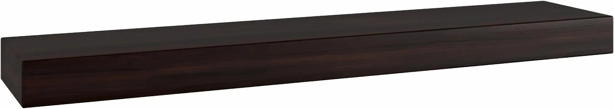 32" Brown Wood Wall Mounted Bathroom Shelves Homeroots Organization