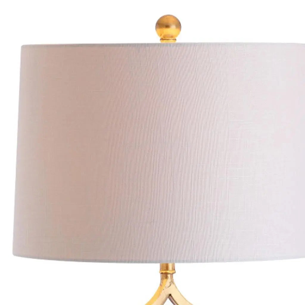 32" Clear Novelty Table Lamp With Drum Shade Homeroots Lighting
