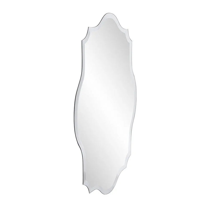 32" Clear Scalloped Edges Unframed Accent Mirror Homeroots Bed & Bath