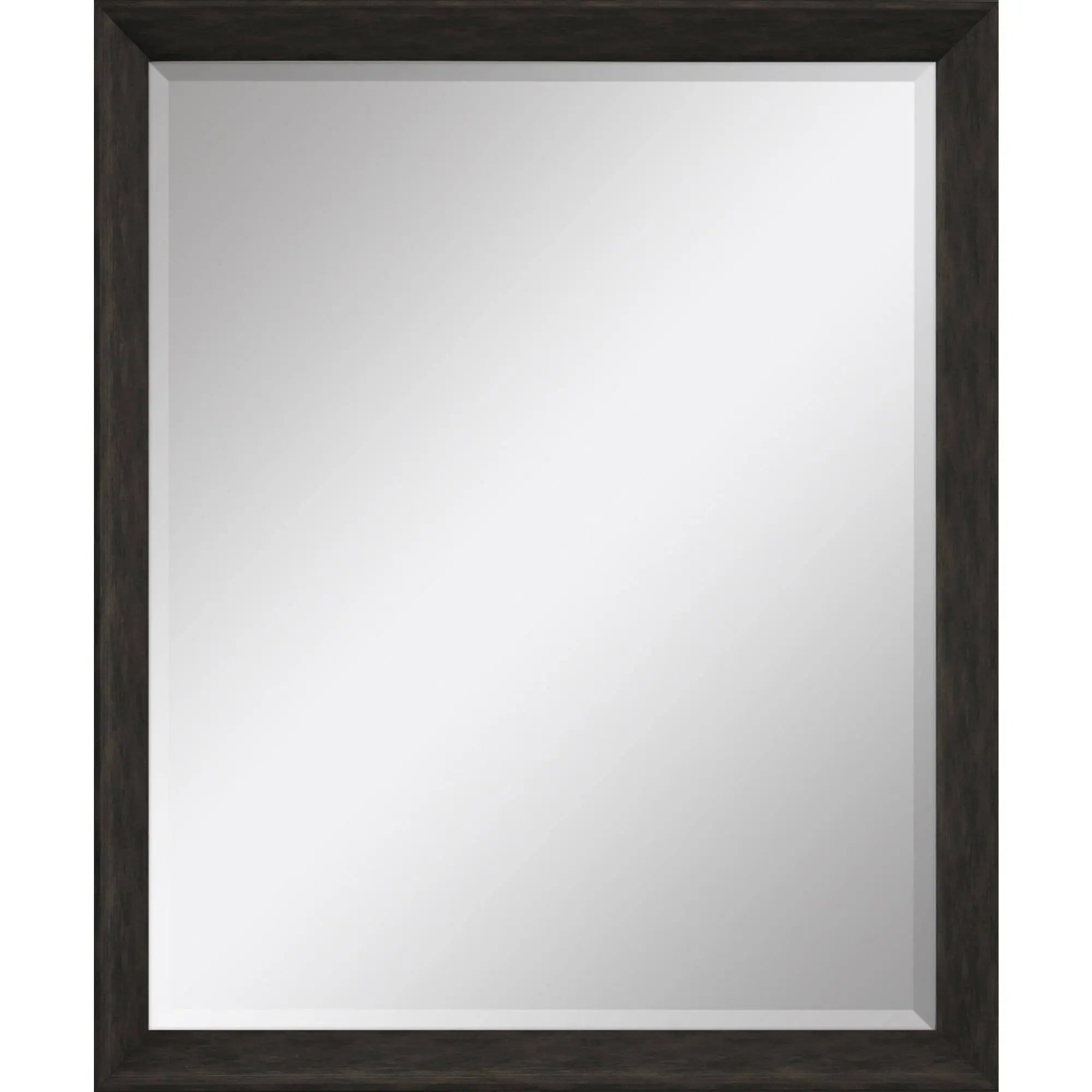 32" Dark Brown Framed Accent Mirror Homeroots Bed & Bath