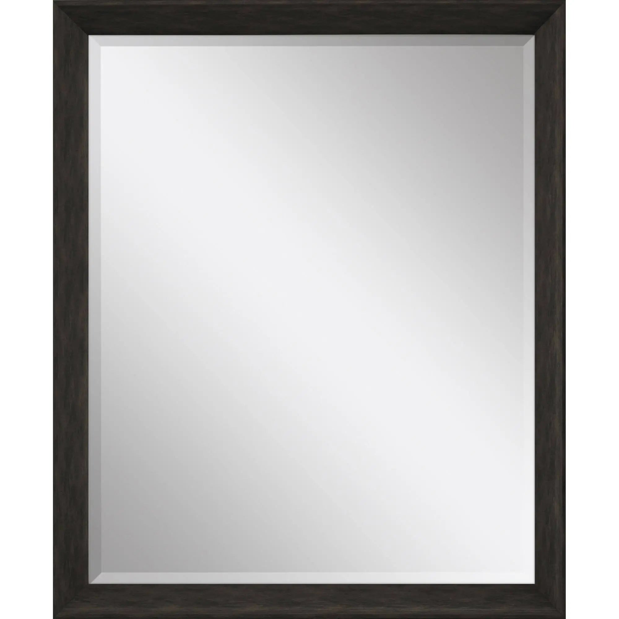 32" Dark Brown Framed Accent Mirror Homeroots Bed & Bath