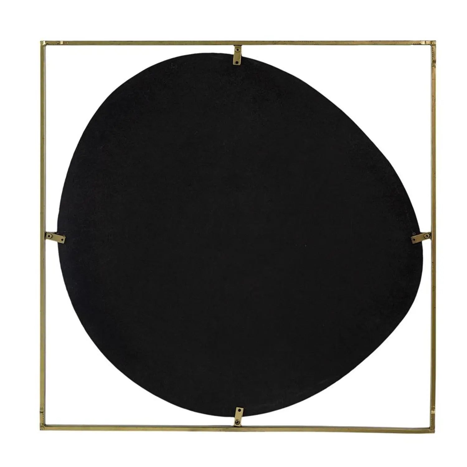 32" Gold Square Iron Framed Accent Mirror Homeroots Bed & Bath