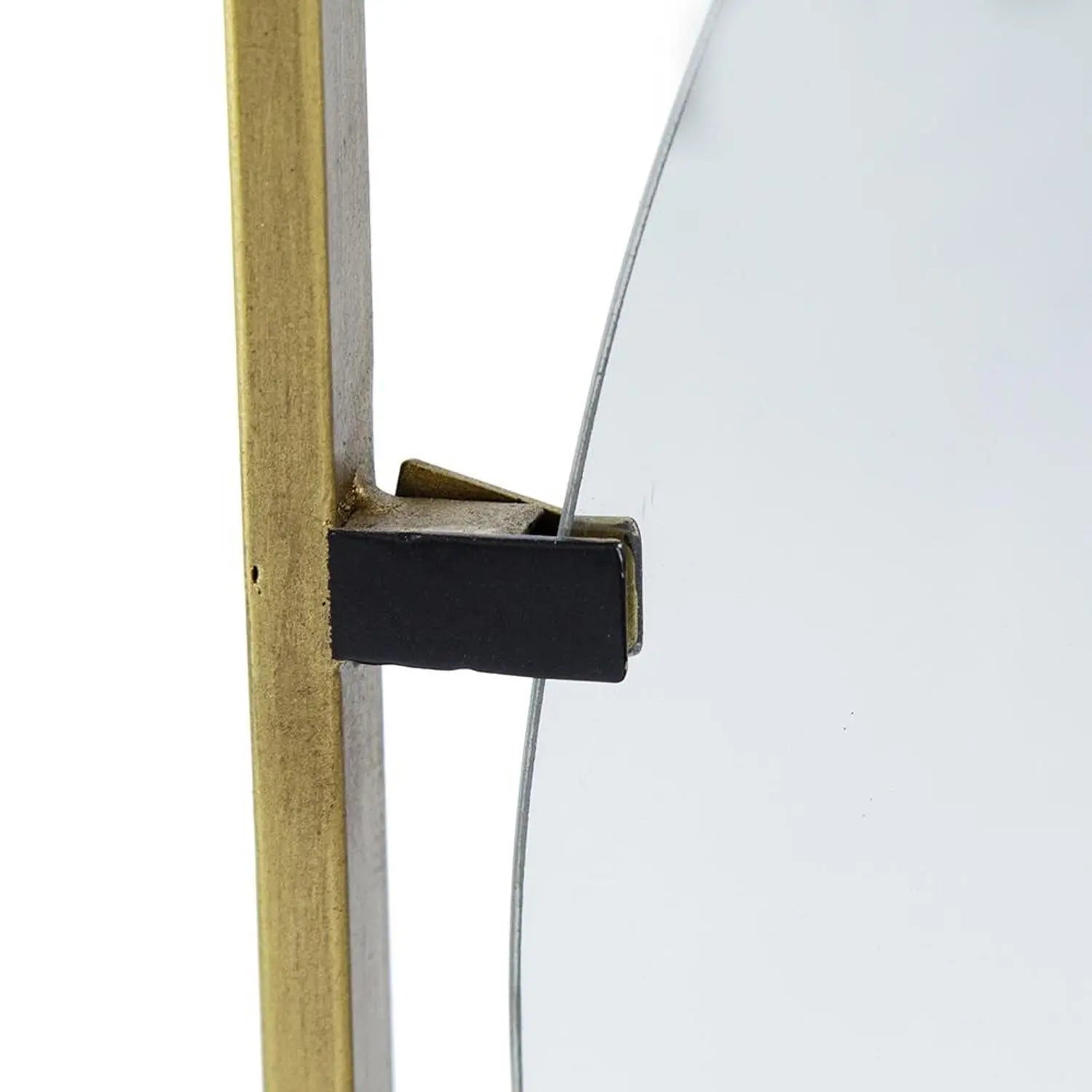 32" Gold Square Iron Framed Accent Mirror Homeroots Bed & Bath