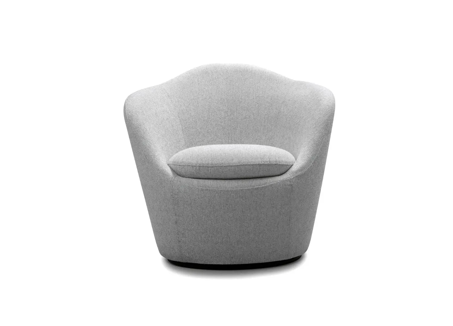 32" Gray Cotton Blend and Metal Lounge Chair Homeroots Living Room