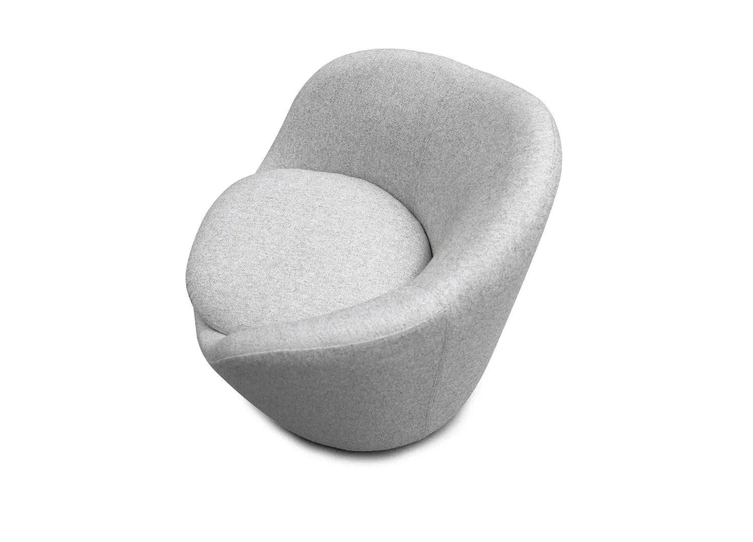 32" Gray Cotton Blend and Metal Lounge Chair Homeroots Living Room