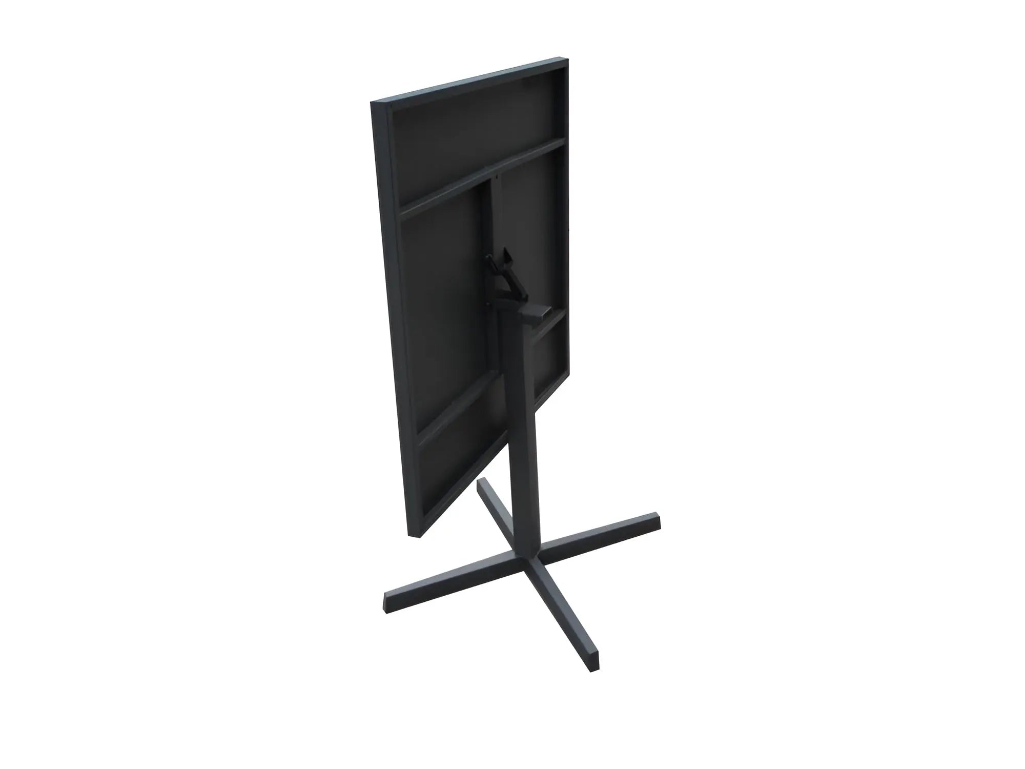 32" Gray Square Aluminum Pedestal Base Dining Table - GreatEagleInc
