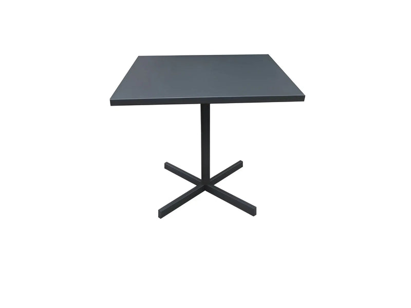 32" Gray Square Aluminum Pedestal Base Dining Table - GreatEagleInc