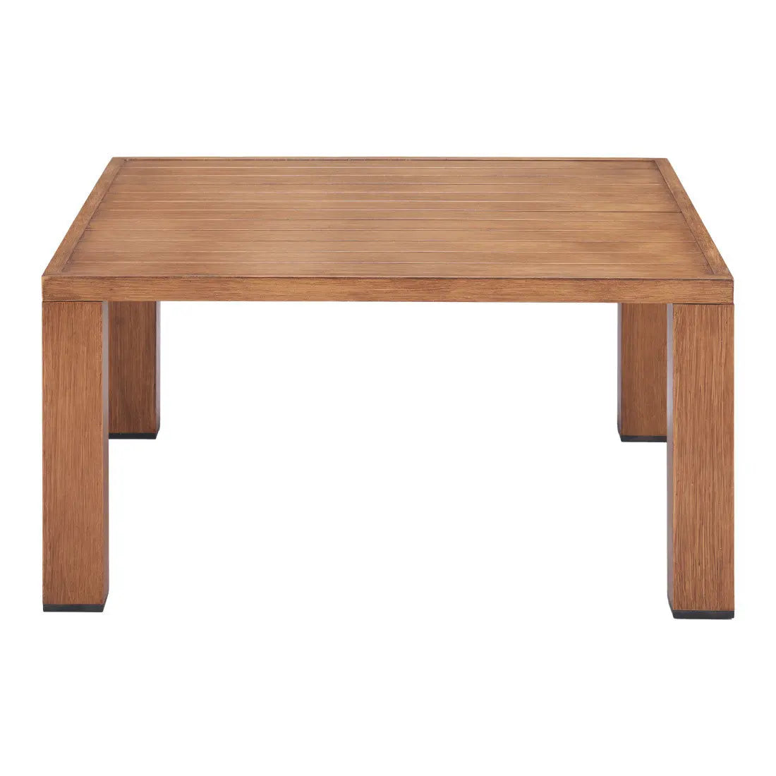 32" Natural Aluminum Square Coffee Table Homeroots Living Room