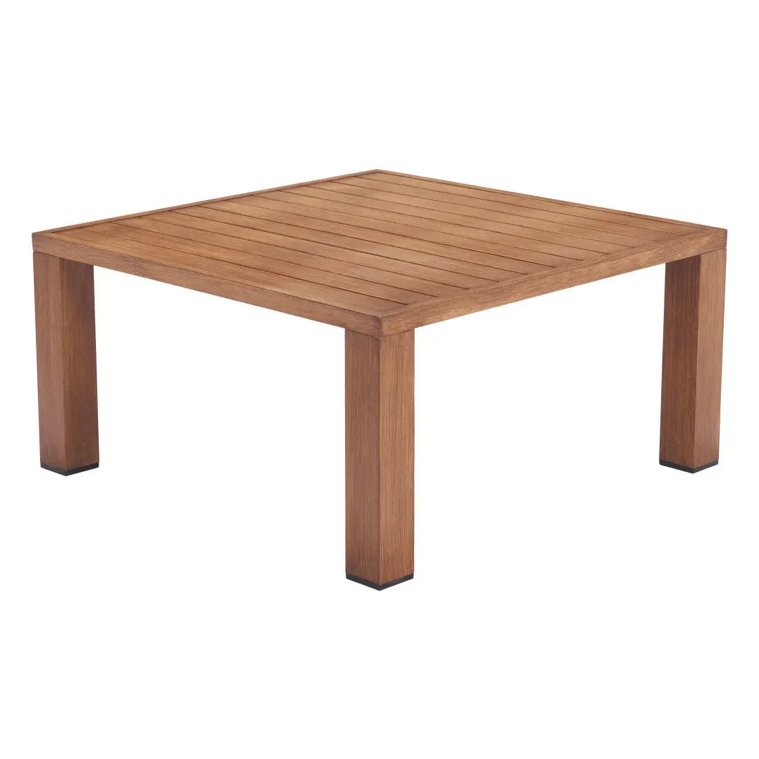 32" Natural Aluminum Square Coffee Table Homeroots Living Room