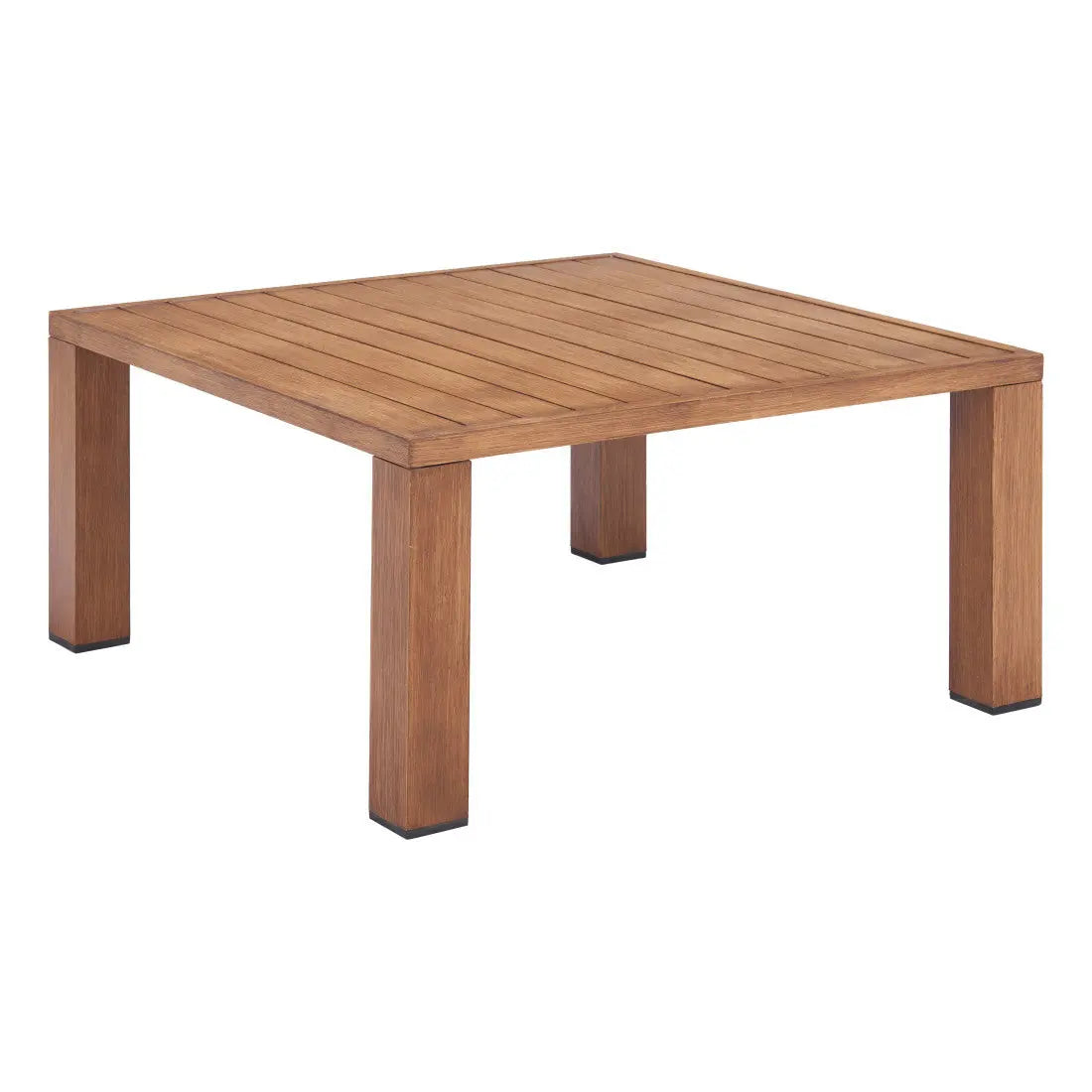 32" Natural Aluminum Square Coffee Table Homeroots Living Room