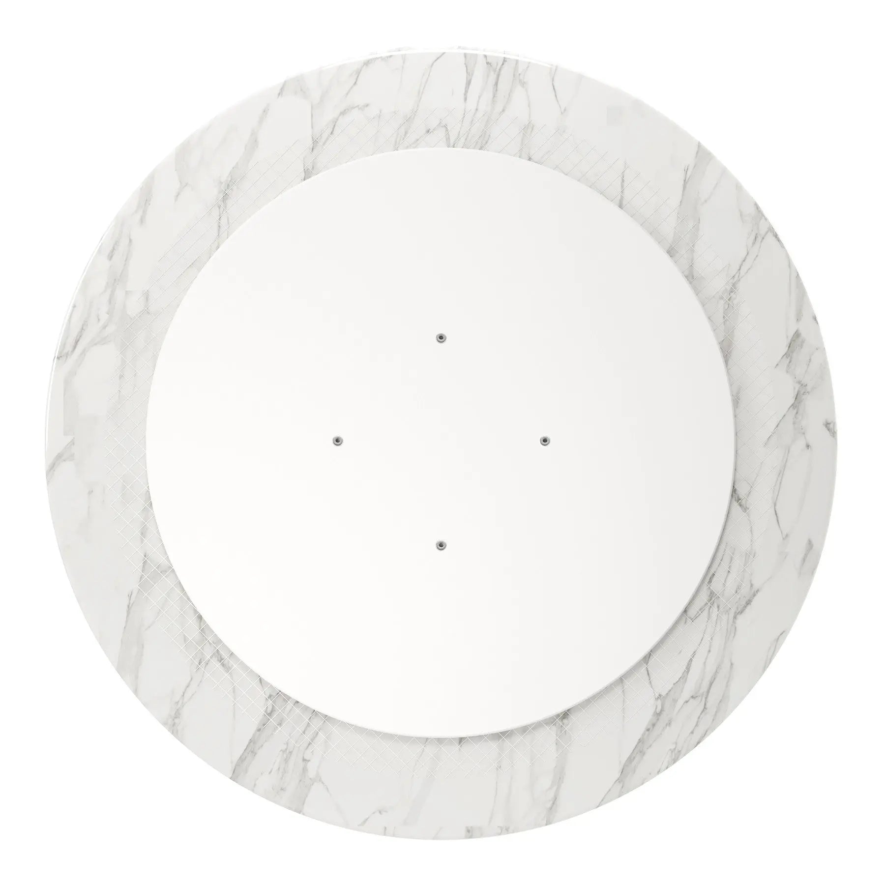32" White And Gold Marble And Metal Dining Table Homeroots Kitchen & Dining