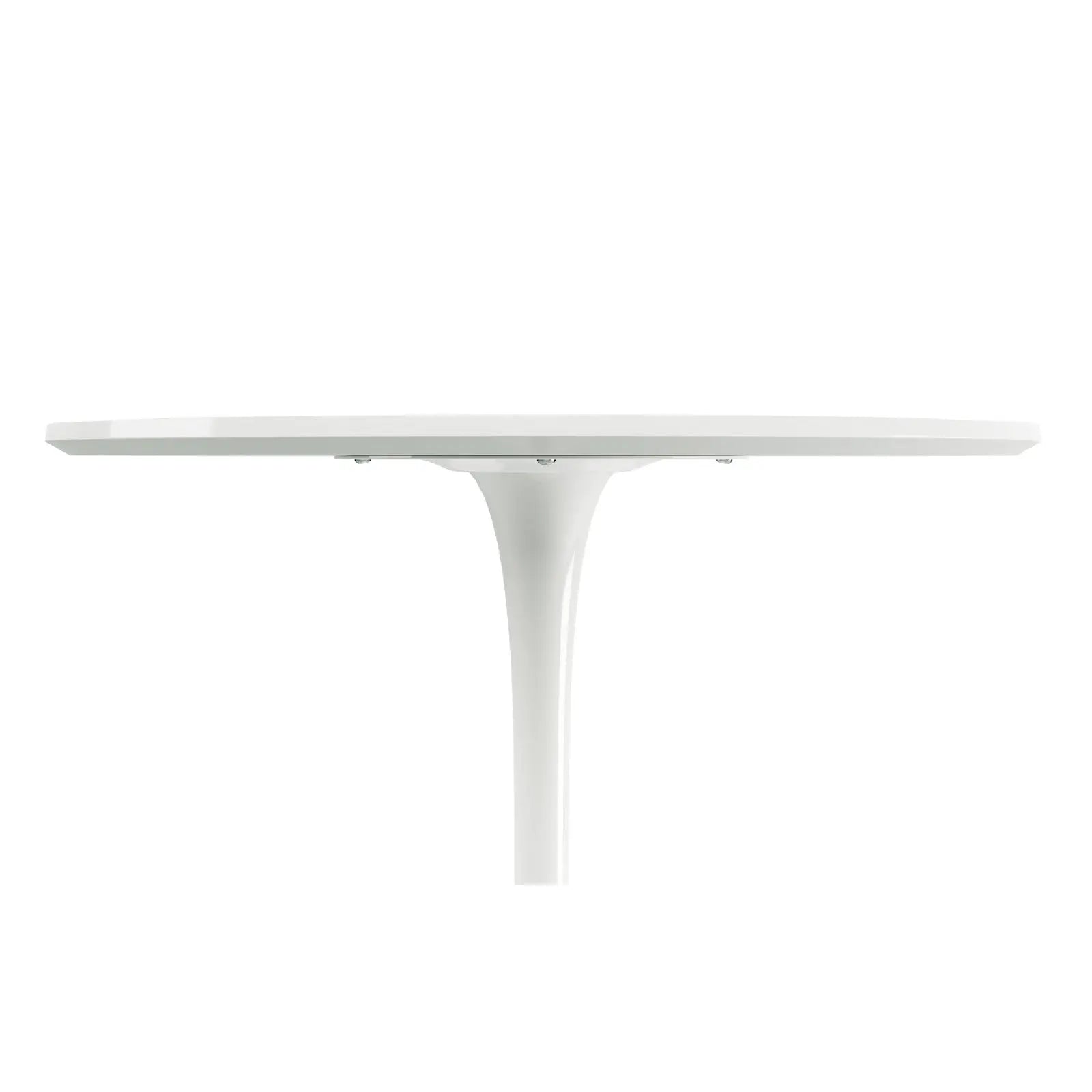 32" White Metal Dining Table Homeroots Kitchen & Dining
