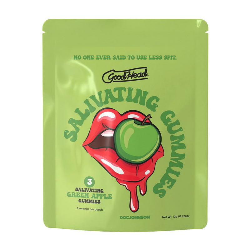 Goodhead Salivating Gummies Green Apple 24pack Doc Johnson Novelties