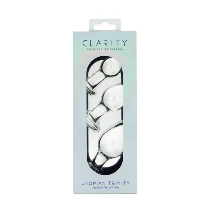 Clarity Glass Dildo Utopian Trinity - GreatEagleInc
