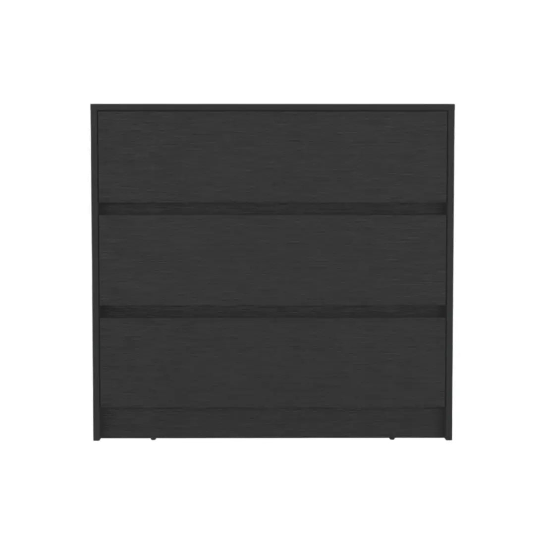 33" Black Three Drawer Dresser Homeroots Bed & Bath