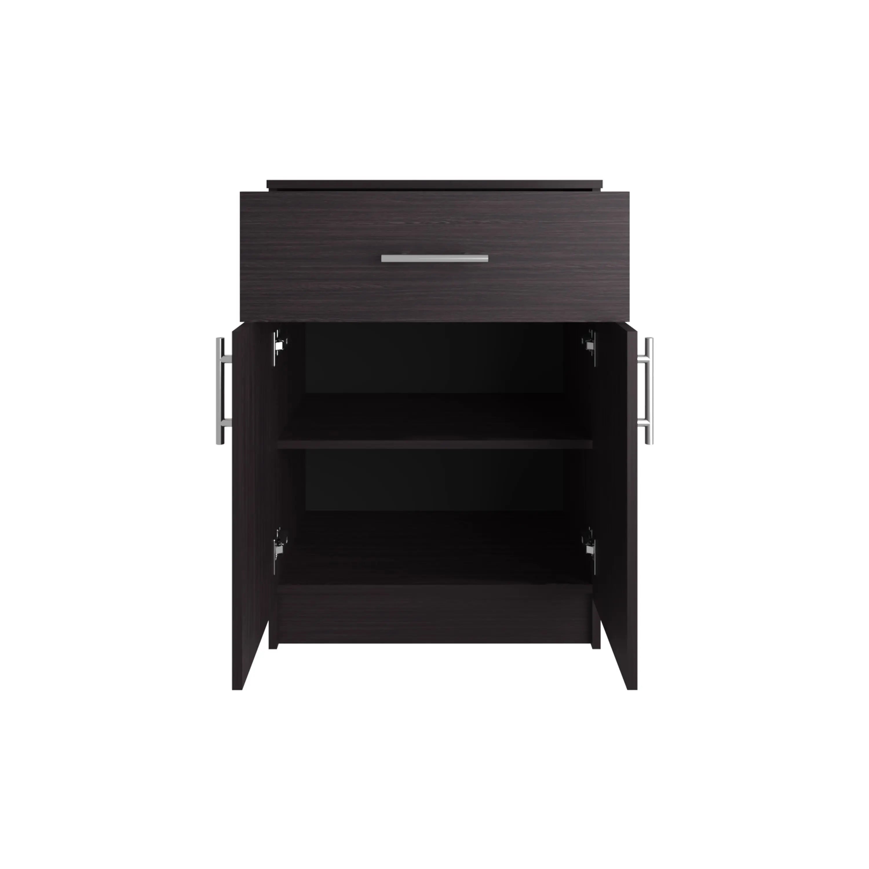 33" Black Wood Pantry Or Storage Closet Homeroots Kitchen & Dining