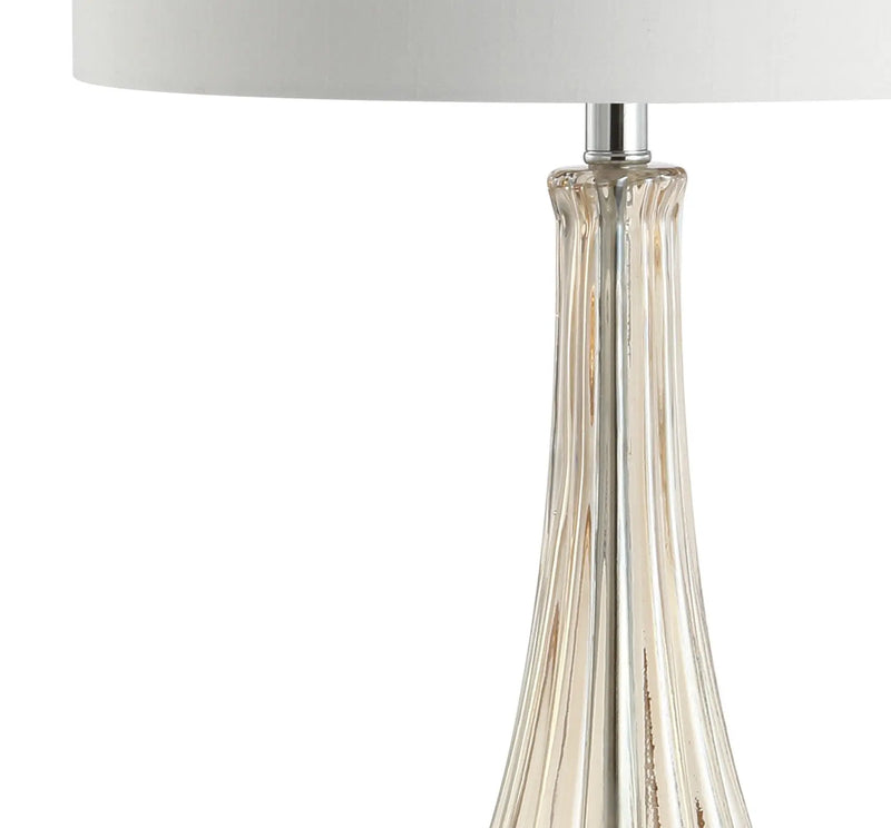 33" Clear Urn Buffet Lamp With Drum Shade Homeroots Lighting