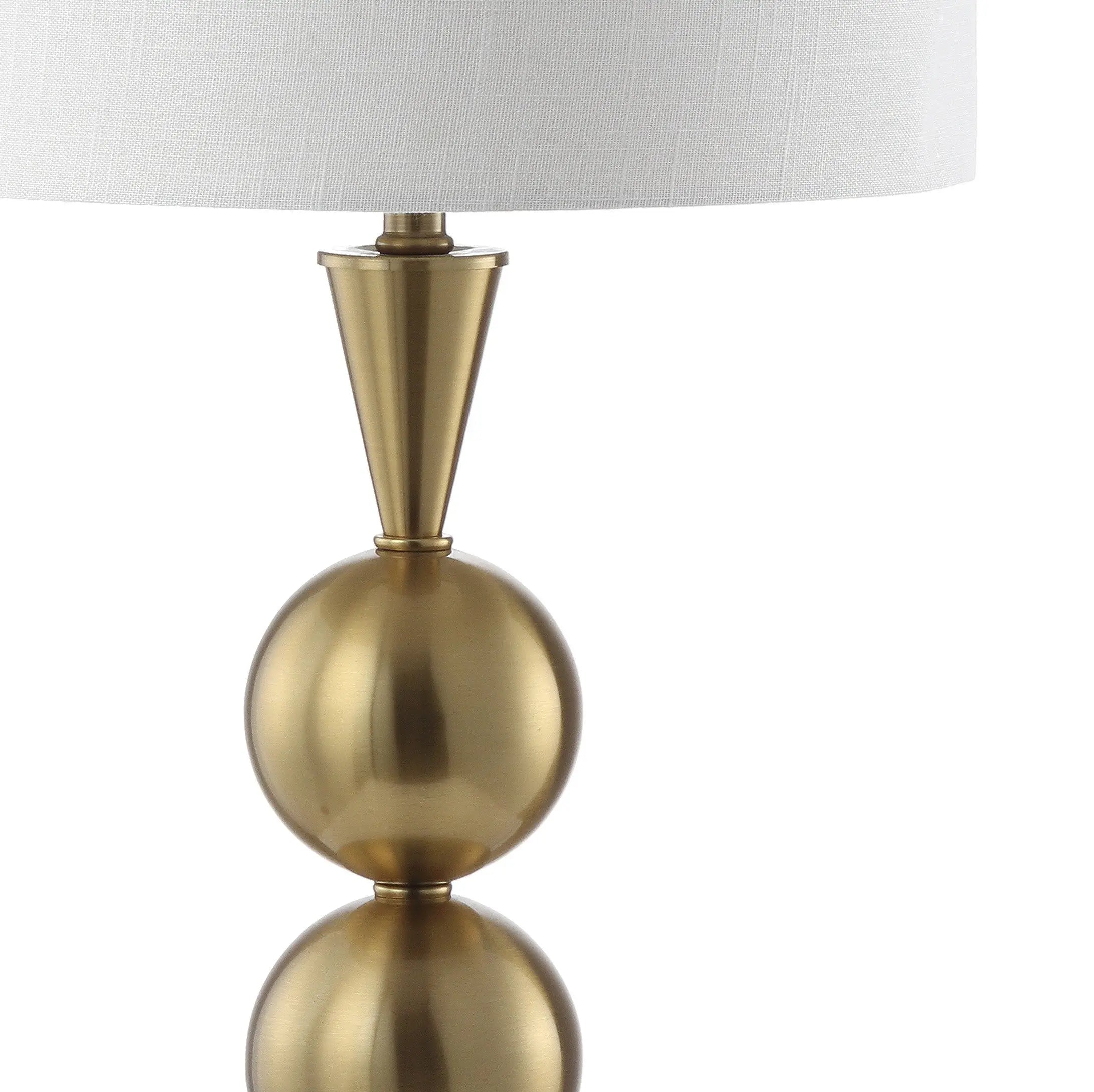 33" Gold Novelty Table Lamp With Drum Shade Homeroots Lighting