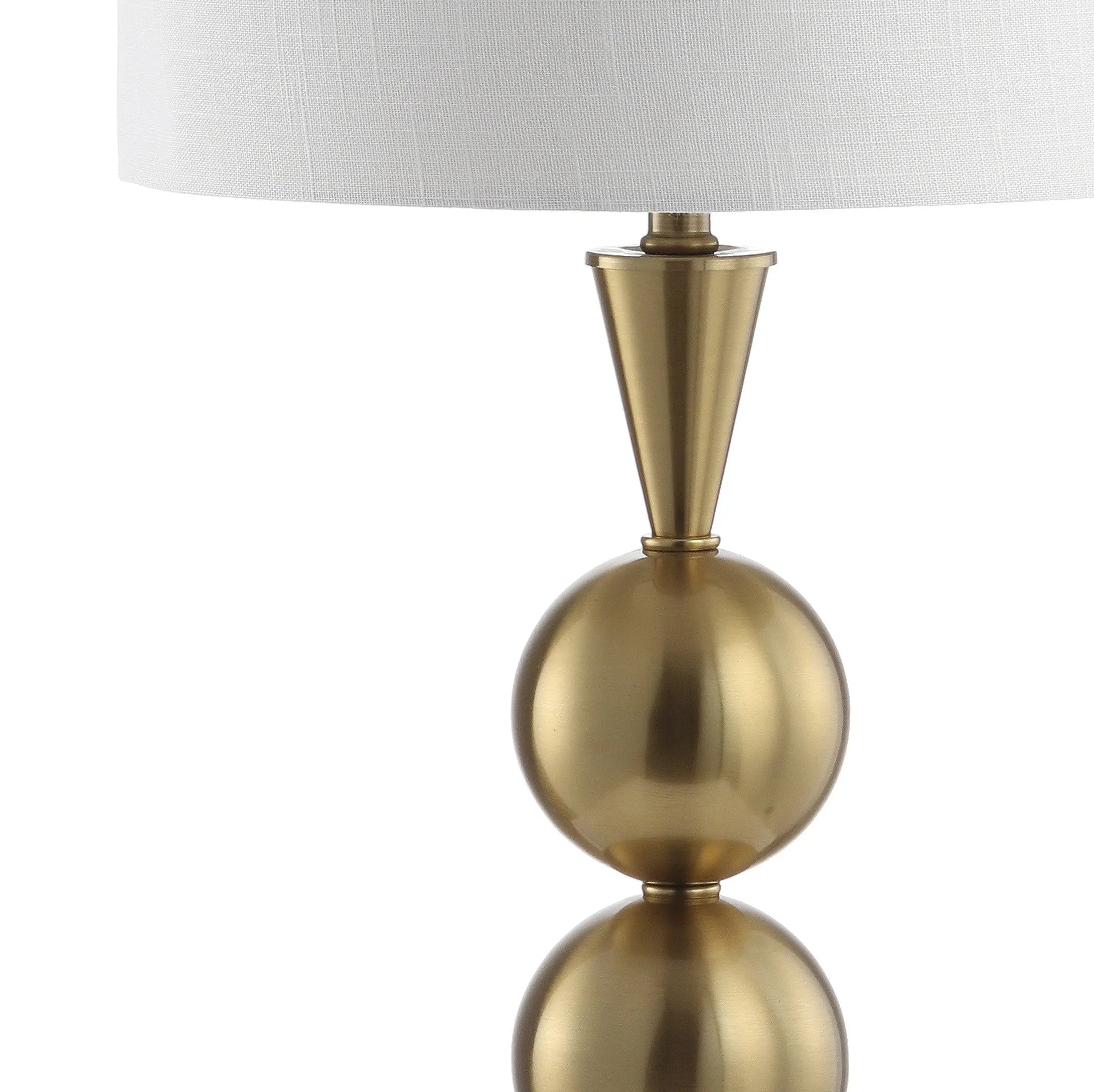 33" Gold Novelty Table Lamp With Drum Shade Homeroots Lighting