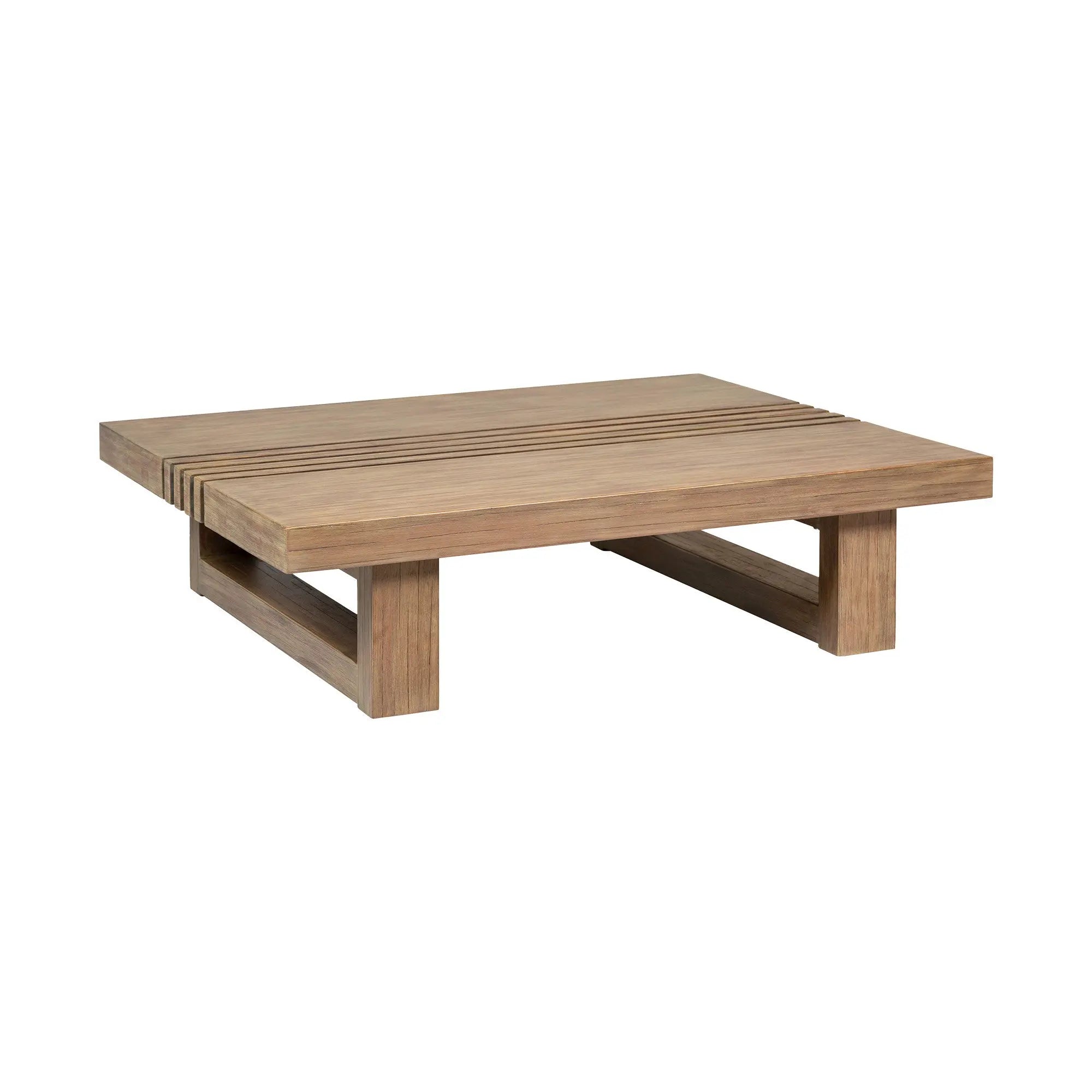 33" Natural Solid Wood Outdoor Coffee Table Homeroots Outdoor