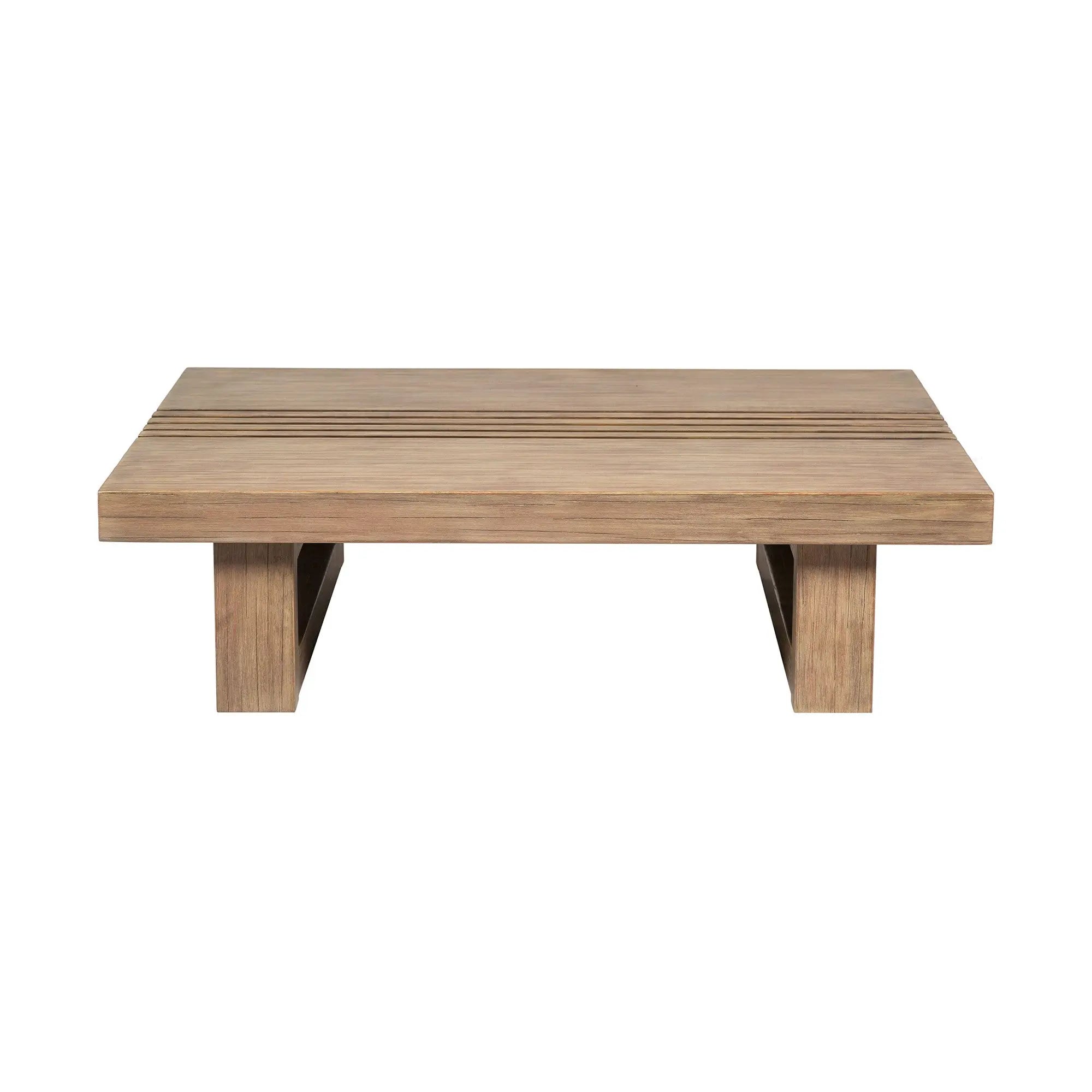 33" Natural Solid Wood Outdoor Coffee Table Homeroots Outdoor