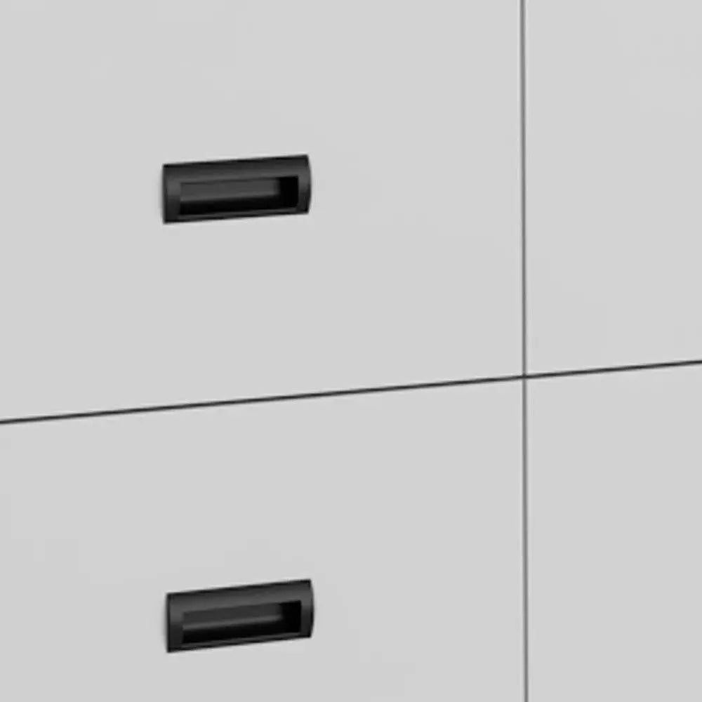 33" White Five Drawer Dresser Homeroots Bed & Bath