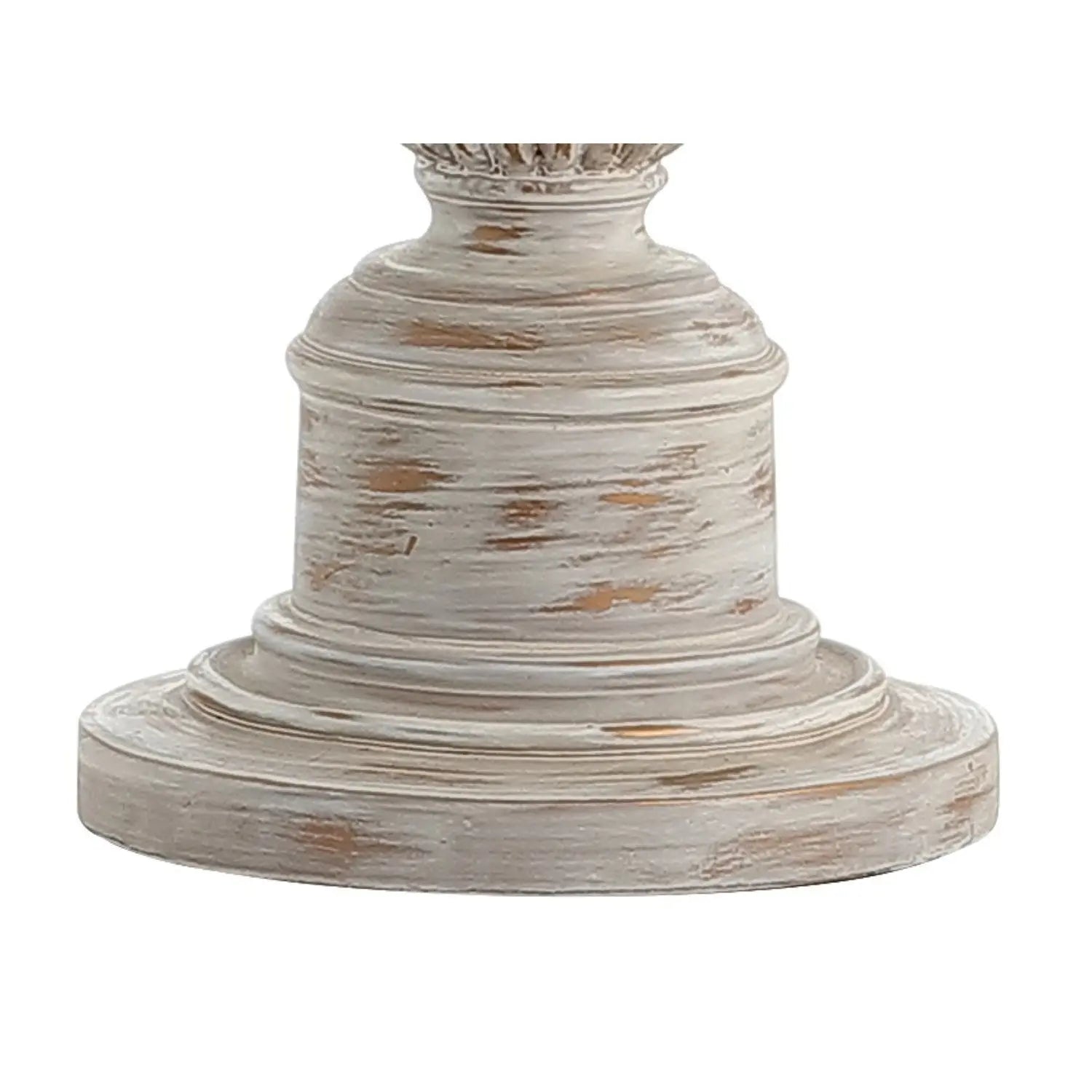 33" White Table Lamp With Drum Shade Homeroots Lighting