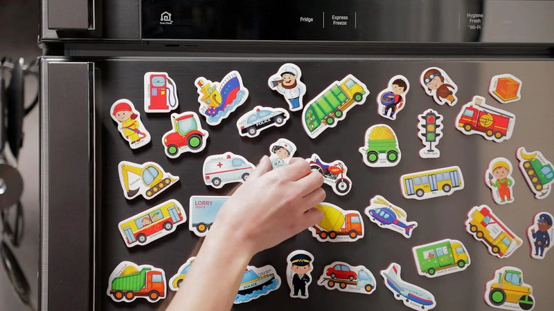 34 Foam Fridge Magnets for Toddlers 1 3 – Large Toddler Magnets – Fridge Magnets for Kids   Refrigerator Magnets for Kids – Baby Magnets   Magnets for Kids on Fridge Little World