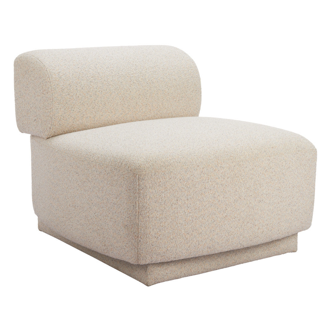 34" Beige Upholstered Side Chair Homeroots Living Room